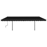 Vidaxl luifel exponierbar mit den Posts 6x3 m Anthrazit -Colored