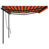 Vidaxl Luifel exponierbar mit Polen 6x3 m orange und braun