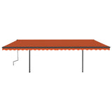 Vidaxl Luifel exponierbar mit Polen 6x3 m orange und braun