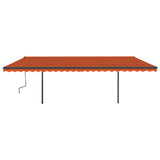 Vidaxl luifel exponierbar mit den Posts 6x3,5 M Orange Braun
