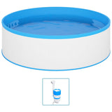 Vidaxl Splasher -Pool mit hängendem Skimmer und Pumpe 350x90 cm weiß