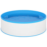 Vidaxl Splasher -Pool mit hängendem Skimmer und Pumpe 350x90 cm weiß