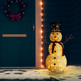 Vidaxx Deko-Schneemann LED 120 cm Luxusstoff