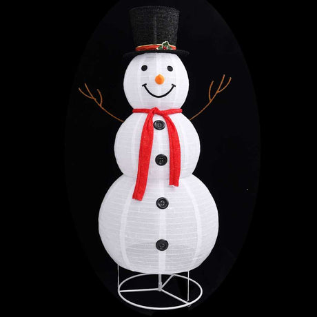 Vidaxl Decorative Snowman LED 180 cm Luxus Stoff