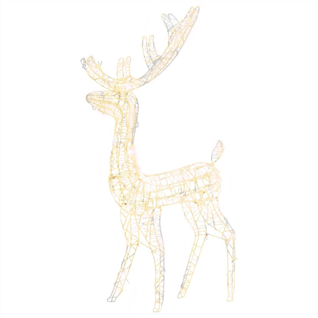 Vidaxl Weihnachtsdekorationen Rentier 140 LEDs 120 cm Acryl warmes Weiß
