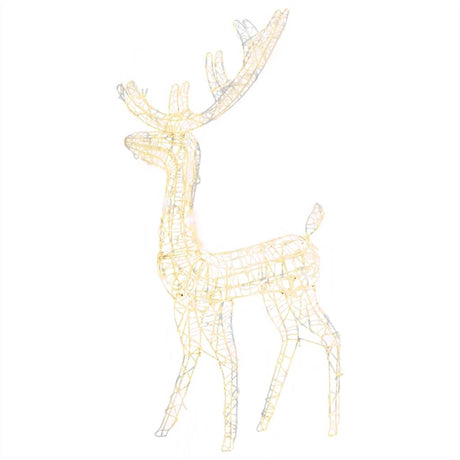 Vidaxl Weihnachtsdekorationen Rentier 140 LEDs 120 cm Acryl warmes Weiß