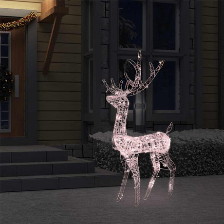 Vidaxl Weihnachtsdekorationen Rentier 140 LEDs 120 cm Acryl warmes Weiß