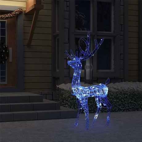 Vidaxl Weihnachtsdekorationen Rentier 140 LEDs 120 cm Acrylblau