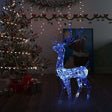 Vidaxl Weihnachtsdekorationen Rentier 140 LEDs 120 cm Acrylblau