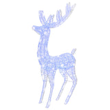 Vidaxl Weihnachtsdekoration Rentier 250 LEDs Blau 180 cm Acryl