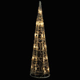 Vidaxl Light Cone Dekorative LED 60 cm warmes weißes Acryl
