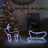 VIDAXL Weihnachtsdekoration Rentier und Hülsen 252 LEDs