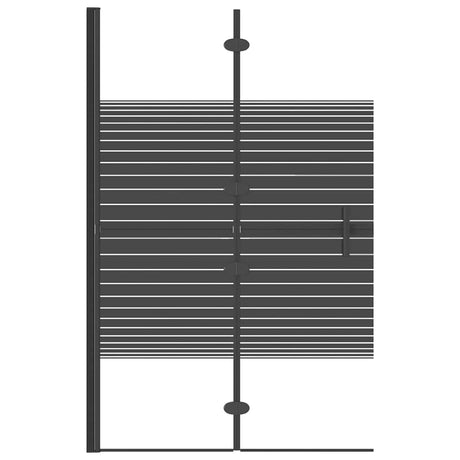 Vidaxl Duschgehäuse zusammenklappbar 80x140 cm Schwarz