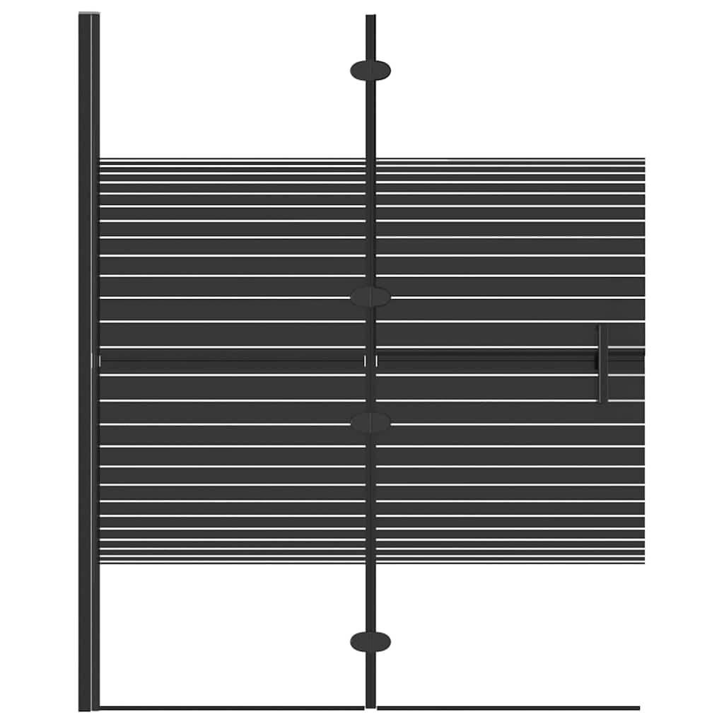 Vidaxl Duschgehäuse 100x140 cm ESG Schwarz