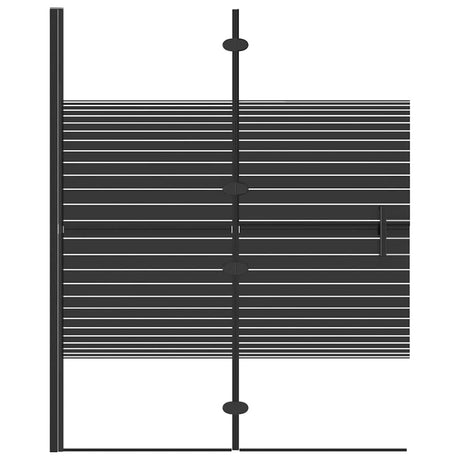 Vidaxl Duschgehäuse 100x140 cm ESG Schwarz