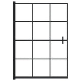 Vidaxl Duschwand 100x140 cm ESG Schwarz