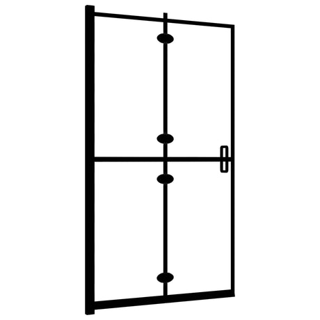Vidaxl Duschgehäuse 80x140 cm ESG Schwarz