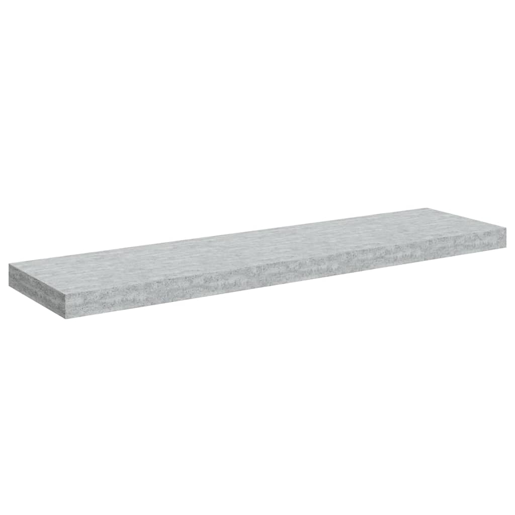Vidaxl wandschap zwevend 90x23,5x3,8 cm mdf betongrijs