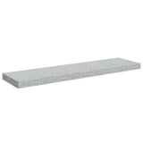 Vidaxl wandschap zwevend 90x23,5x3,8 cm mdf betongrijs