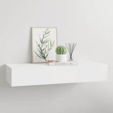 Vidaxl wandschap met lade 60x23,5x10 cm mdf wit