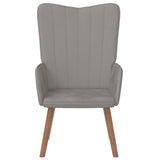 Vidaxl relaxstoel fluweel lichtgrijs