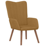 Vidaxl relaxstoel fluweel bruin