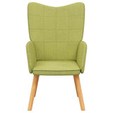 Vidaxl relaxstoel stof groen