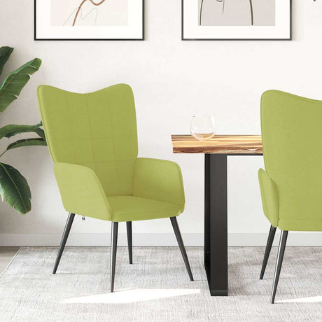 Vidaxl relaxstoel stof groen
