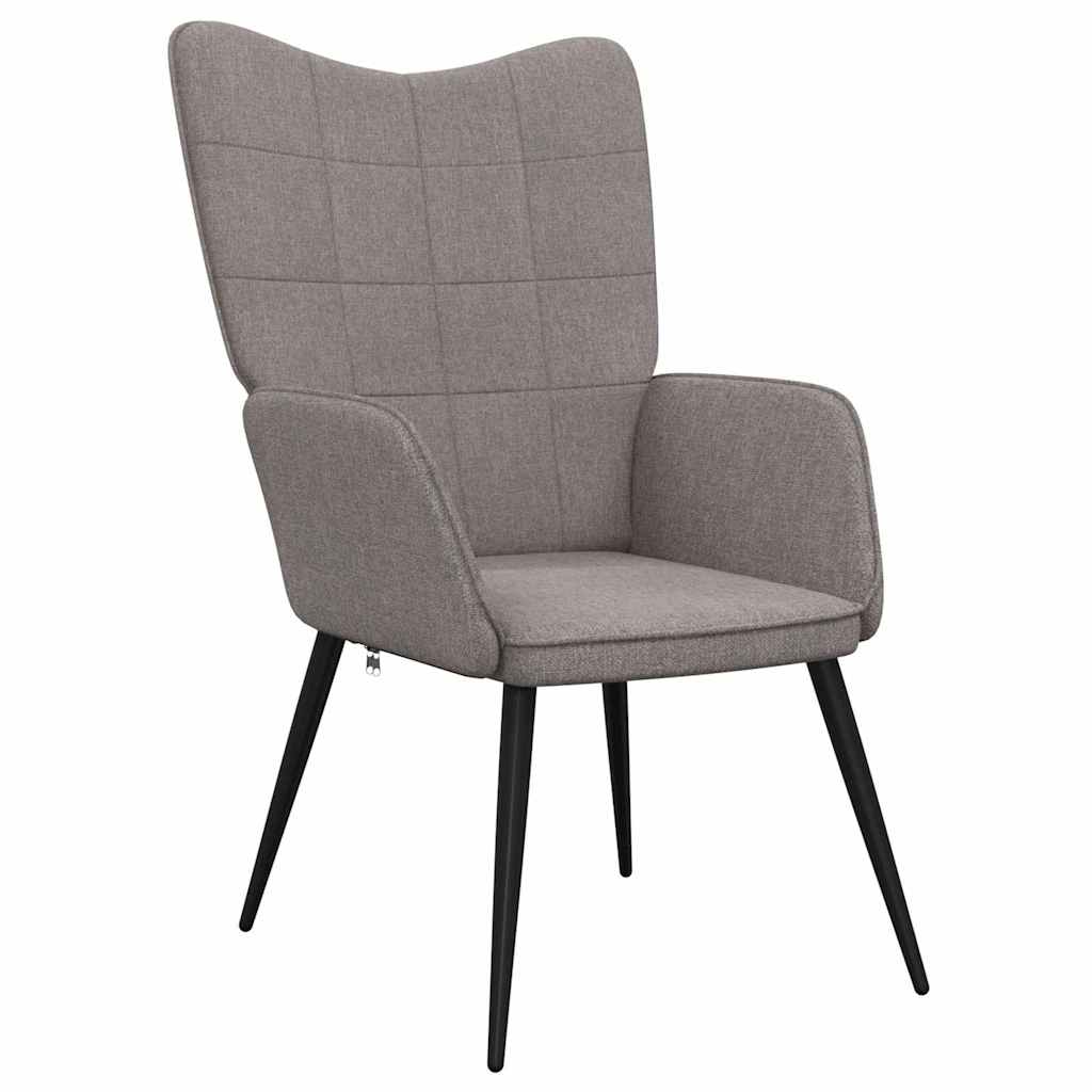 Vidaxl relaxstoel stof taupe