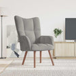 Vidaxl relaxstoel fluweel lichtgrijs