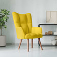 Vidaxl relaxstoel fluweel mosterdgeel