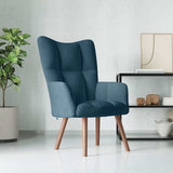 Vidaxl relaxstoel fluweel blauw