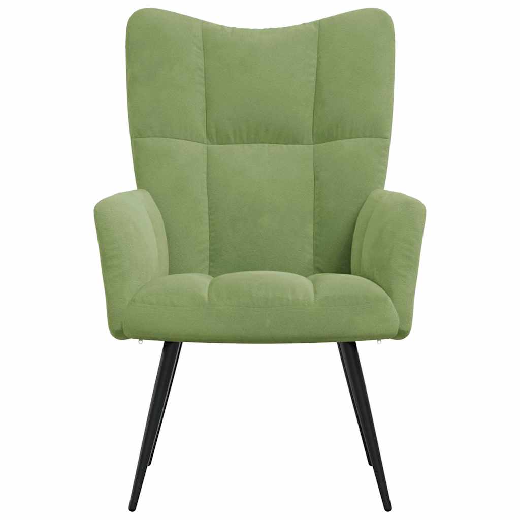 Vidaxl relaxstoel fluweel lichtgroen