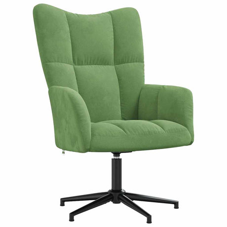 Vidaxl relaxstoel fluweel lichtgroen
