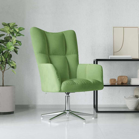 Vidaxl relaxstoel fluweel lichtgroen