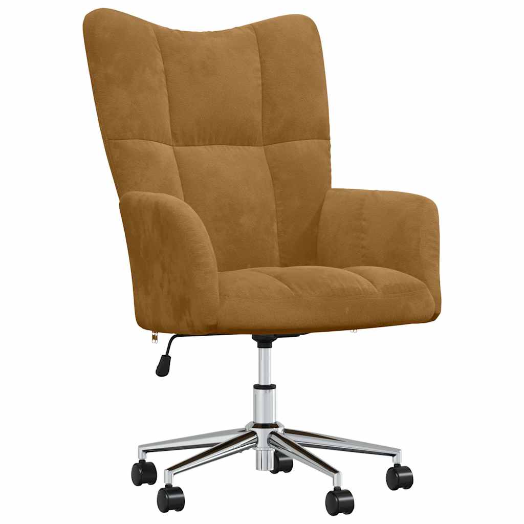 Vidaxl relaxstoel fluweel bruin