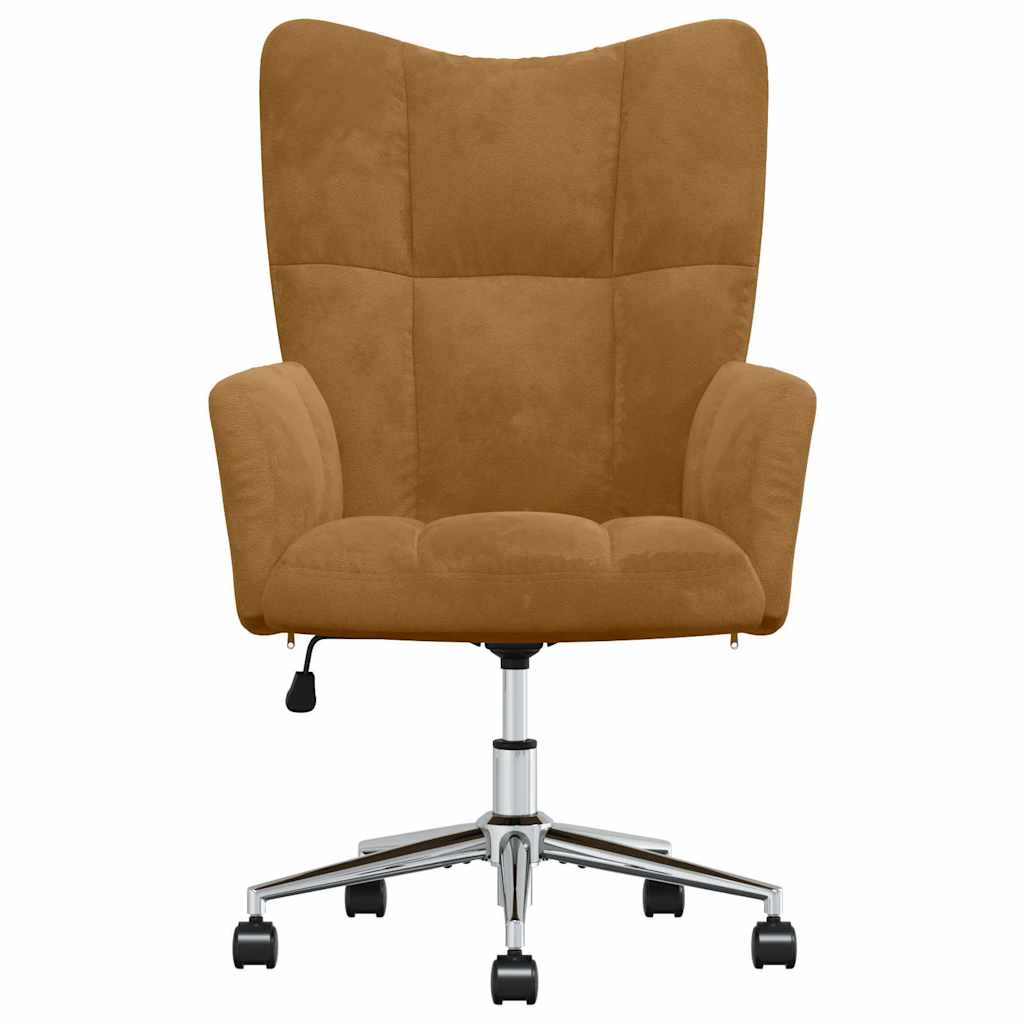 Vidaxl relaxstoel fluweel bruin