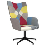 Vidaxl relaxstoel patchwork stof