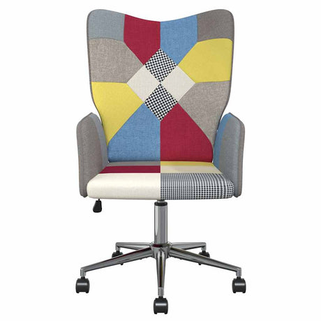 Vidaxl relaxstoel patchwork stof