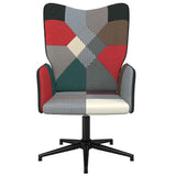 Vidaxl relaxstoel patchwork stof