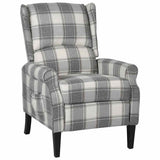 Vidaxl fauteuil stof witgrijs