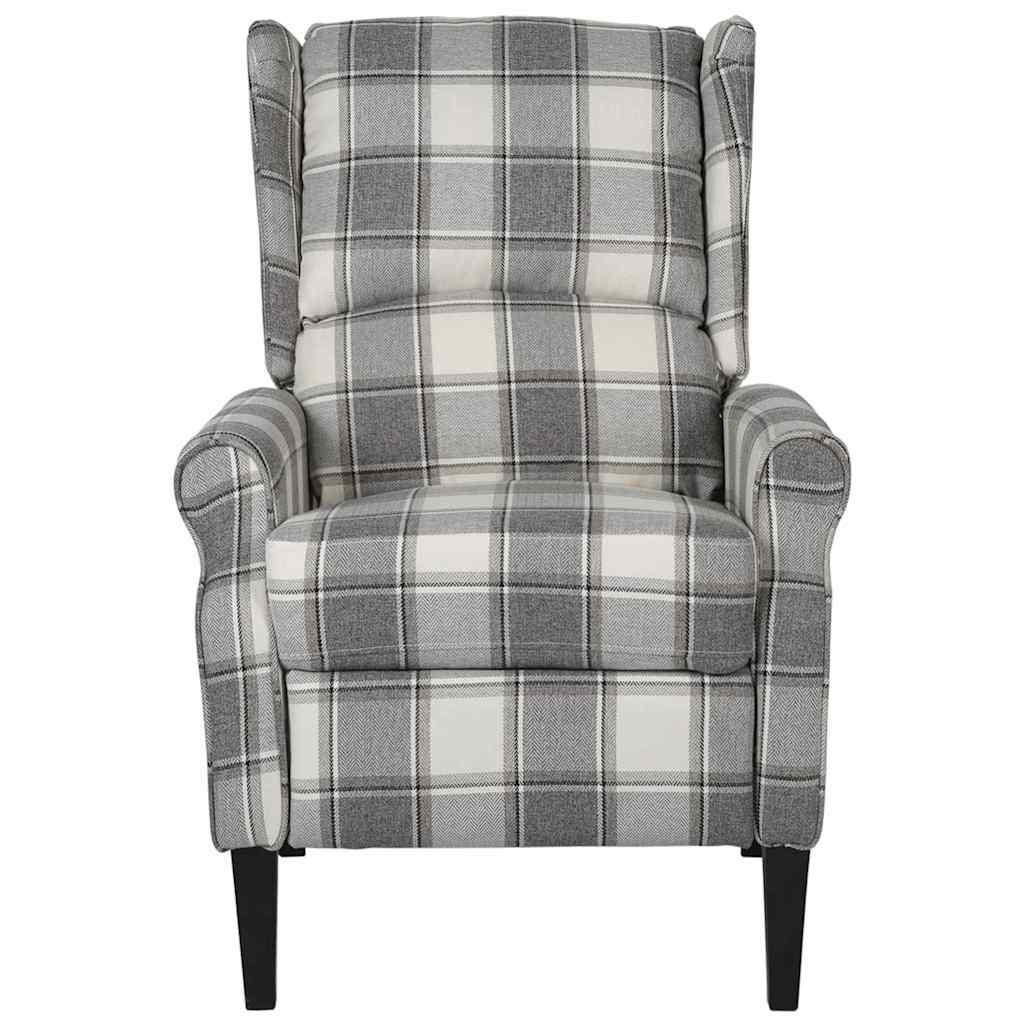 Vidaxl fauteuil stof witgrijs