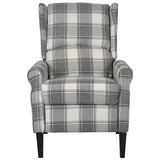 Vidaxl fauteuil stof witgrijs