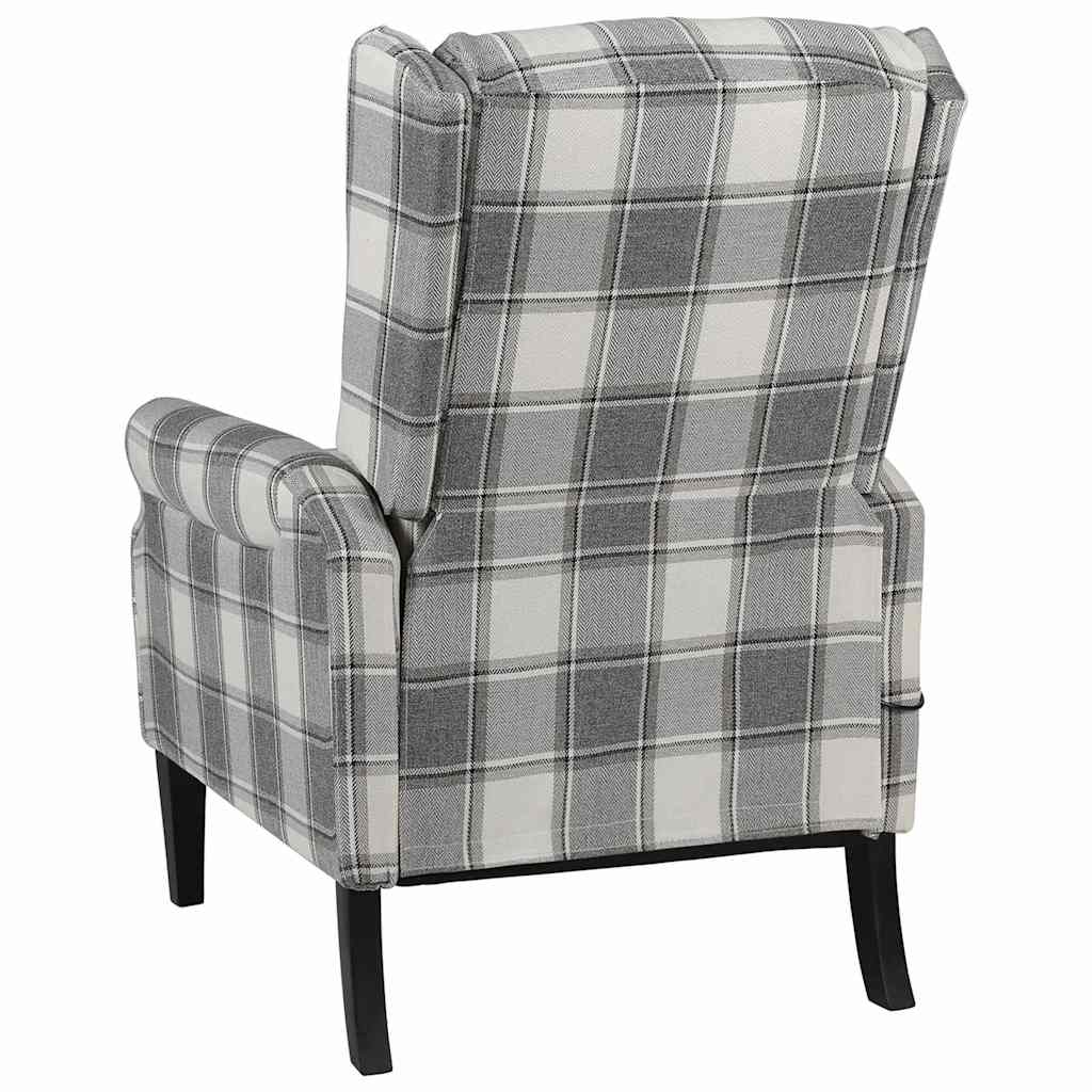 Vidaxl fauteuil stof witgrijs