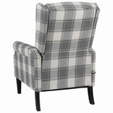 Vidaxl fauteuil stof witgrijs