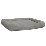Vidaxl Hundebett mit Kissen 115x100x20 cm Oxford Stoff grau