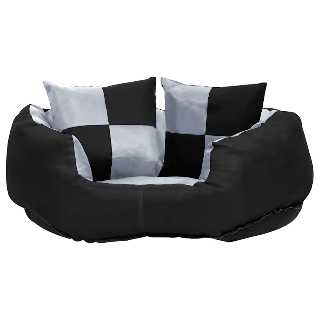 Vidaxx wendbares und waschbares Hundekissen 65x50x20 cm grau und schwarz