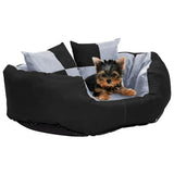 Vidaxx wendbares und waschbares Hundekissen 65x50x20 cm grau und schwarz