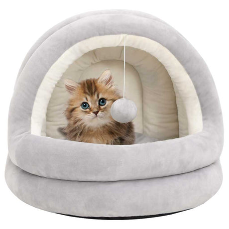 VIDAXL -Katzenkorb 40x40x35 cm grau und cremefarben
