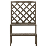VIDAXL -Pflanzenregal mit SLAT 70x42x115 cm Festes Poring Grau